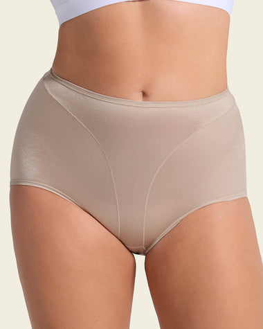 Panty clásico tiro alto de control de abdomen#color_802-cafe-claro