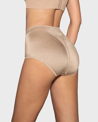 Panty clásico tiro alto de control de abdomen#color_802-cafe-claro