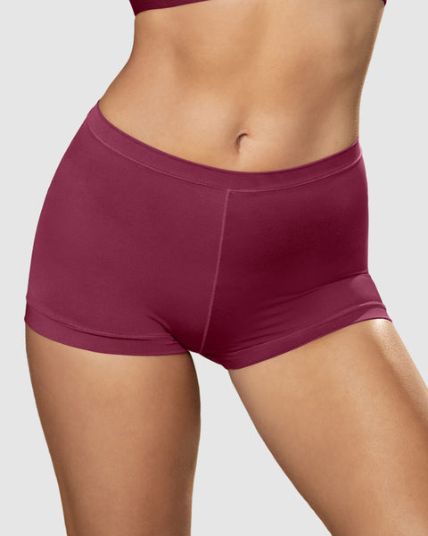 Panty tipo bóxer de ajuste perfecto#color_a97-vinotinto