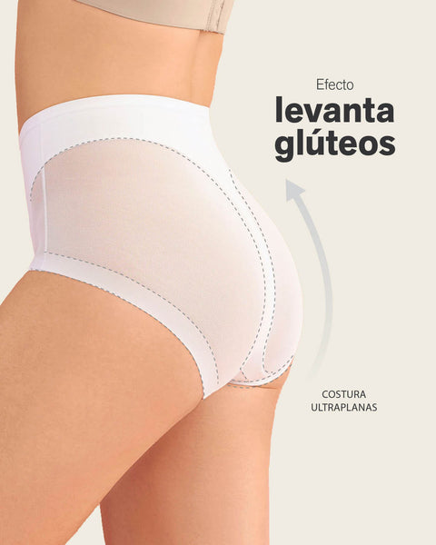 Panty clásico invisible con tul#color_000-blanco