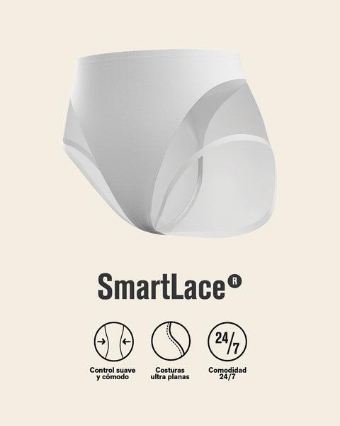 Panty clásico invisible con tul#color_000-blanco