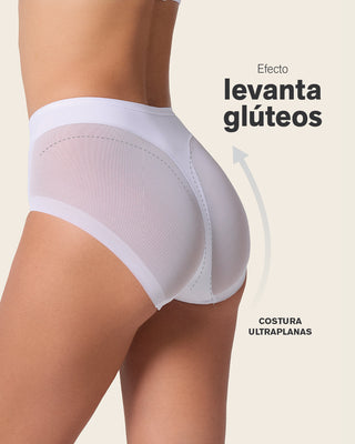 Panty clásico invisible con tul#color_000-blanco