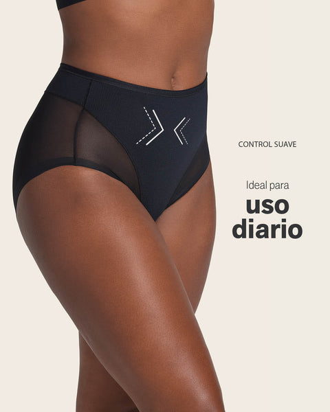 Panty clásico invisible con tul#color_700-negro