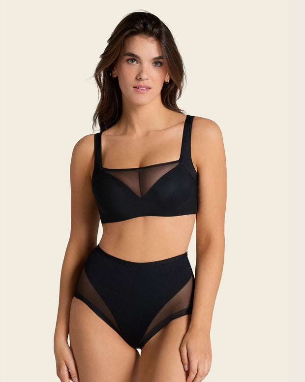 Panty clásico invisible con tul