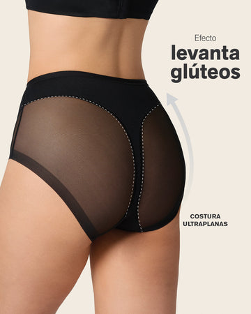 Panty clásico invisible con tul#color_700-negro