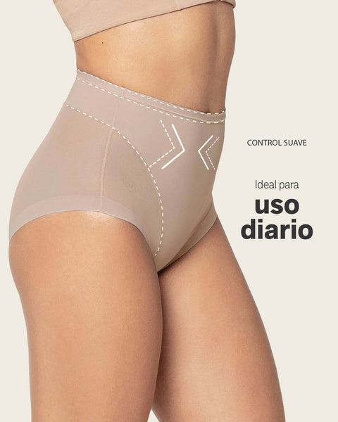 Panty clásico invisible con tul#color_802-cafe-claro