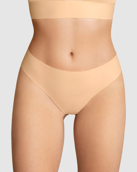 Panty brasilera invisible ultraplano sin elásticos y de pocas costuras#color_219-naranja-claro