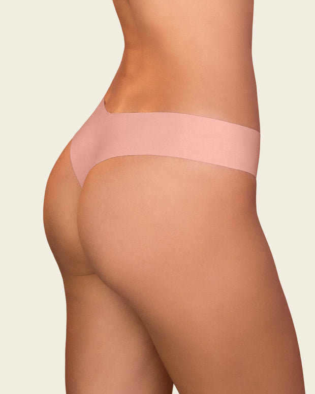 Panty brasilera invisible ultraplano sin elásticos y de pocas costuras