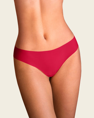 Panty brasilera invisible ultraplano sin elásticos y de pocas costuras#color_370-rojo