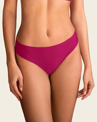 Panty brasilera invisible ultraplano sin elásticos y de pocas costuras#color_426-uva