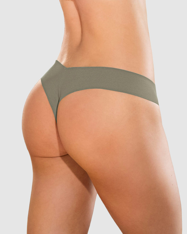 Panty brasilera invisible ultraplano sin elásticos y de pocas costuras