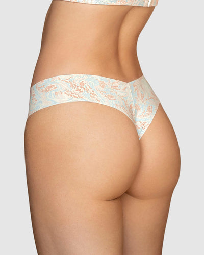 Panty brasilera invisible ultraplano sin elásticos y de pocas costuras#color_b76-marfil-estampado