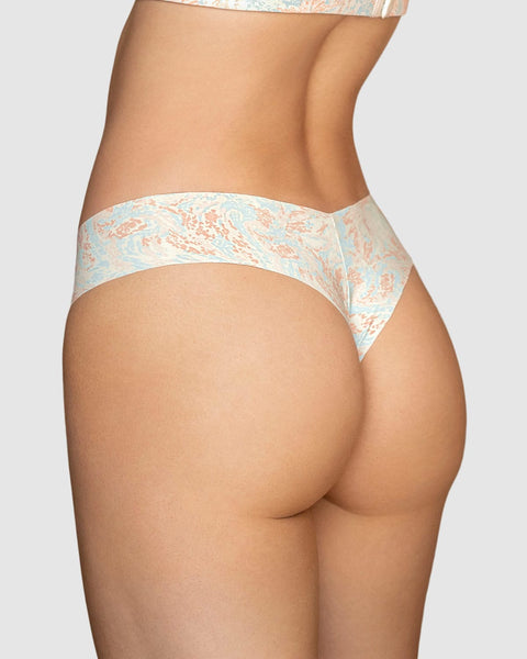Panty brasilera invisible ultraplano sin elásticos y de pocas costuras#color_b76-marfil-estampado