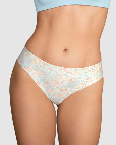 Panty brasilera invisible ultraplano sin elásticos y de pocas costuras#color_b76-marfil-estampado
