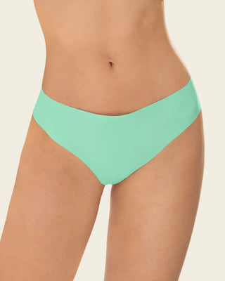 Panty brasilera invisible ultraplano sin elásticos y de pocas costuras#color_c61-verde-agua-marina