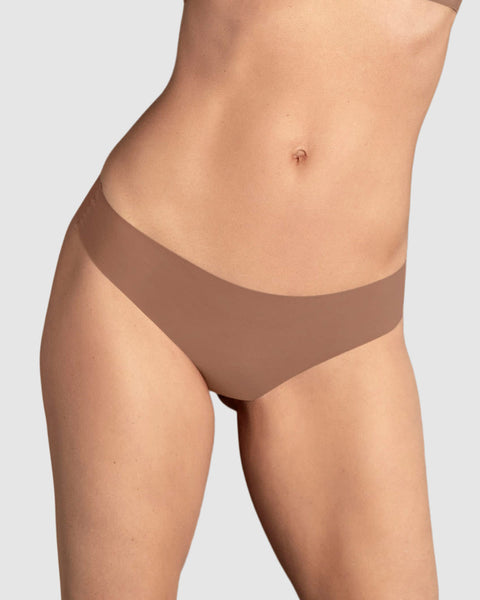 Panty tipo tanga ultraplano de aspecto invisible#color_640-cafe-oscuro