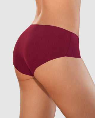 Panty hípster invisible ultraplano sin elásticos y de pocas costuras#color_240-vino