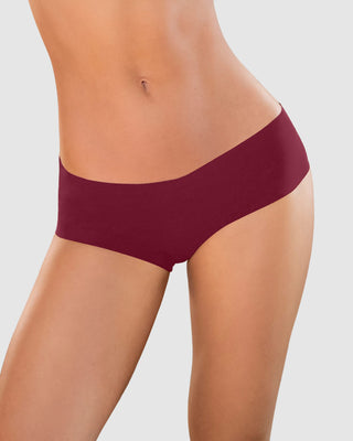 Panty hípster invisible ultraplano sin elásticos y de pocas costuras#color_240-vino