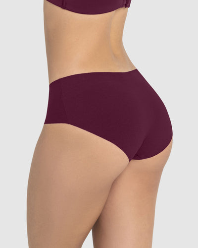 Panty hípster invisible ultraplano sin elásticos y de pocas costuras#color_430-vino