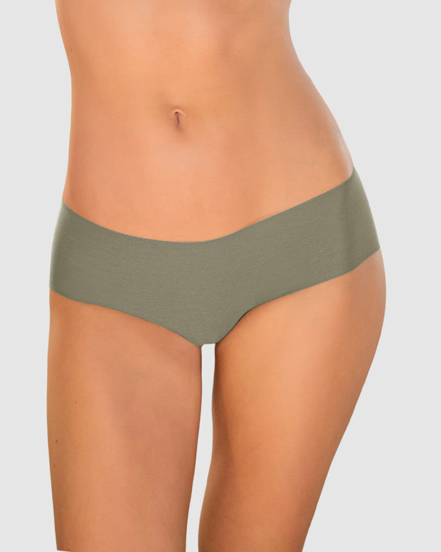 Panty hípster invisible ultraplano sin elásticos y de pocas costuras