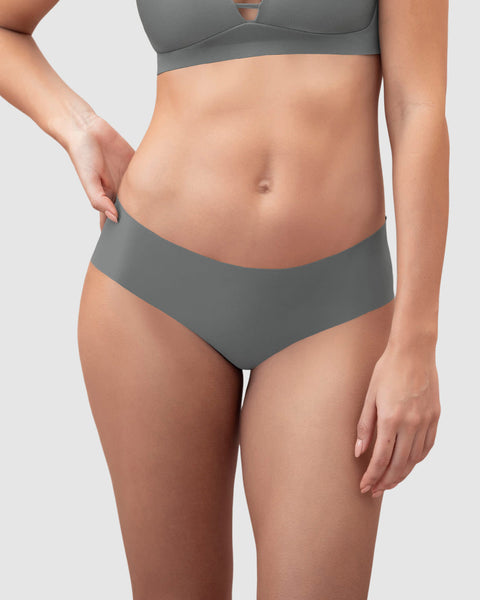 Panty hípster invisible ultraplano sin elásticos y de pocas costuras#color_673-gris