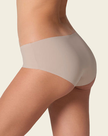 Panty hipster invisible ultraplano sin elásticos y de pocas costuras#color_802-cafe-claro