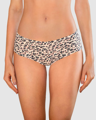 Panty hípster invisible ultraplano sin elásticos y de pocas costuras#color_b67-marfil-estampado-animal-print