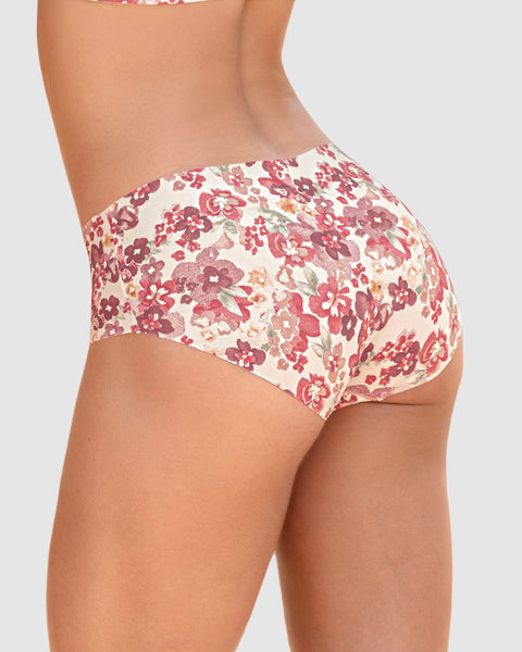 Panty hípster invisible ultraplano sin elásticos y de pocas costuras#color_b91-estampado-flores