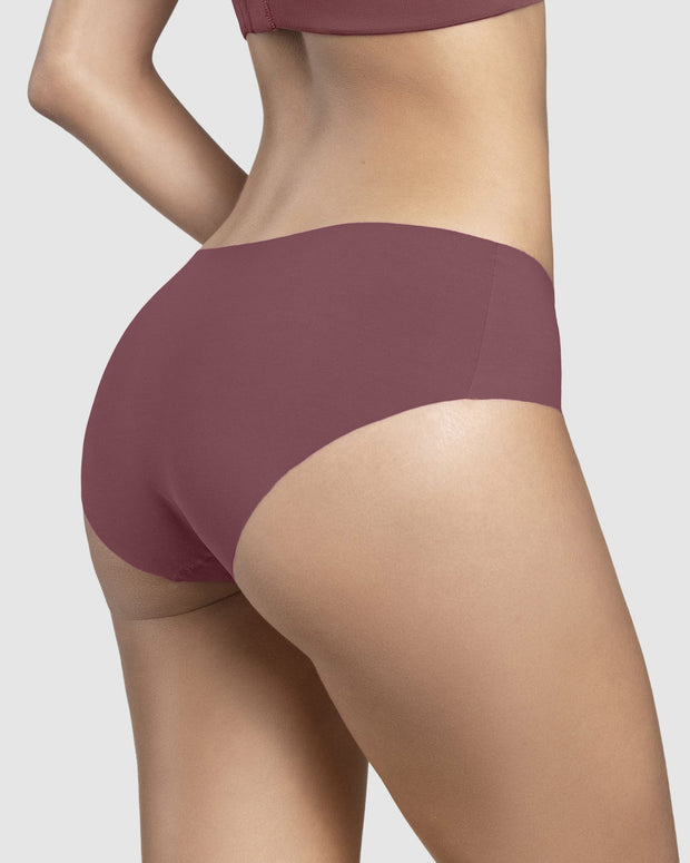 Panty hípster invisible ultraplano sin elásticos y de pocas costuras