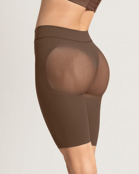 Panty faja seamless con efecto levanta cola#color_875-cafe-oscuro