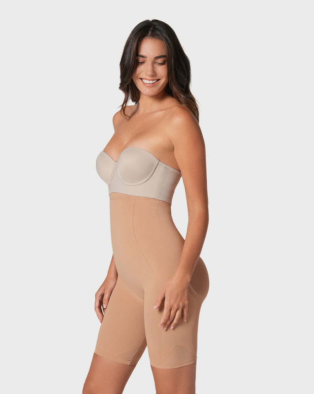 Panty faja media pierna invisible levanta cola