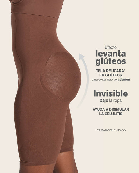 Panty faja media pierna invisible levanta cola#color_875-cafe-oscuro