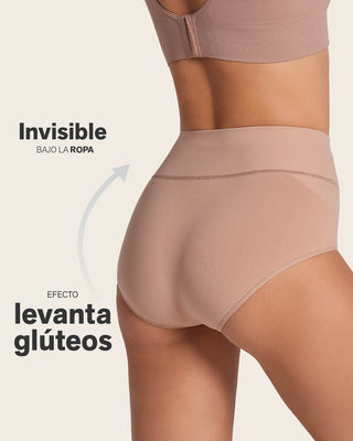 Panty faja de control moderado tiro alto en skinfuse#color_852-beige