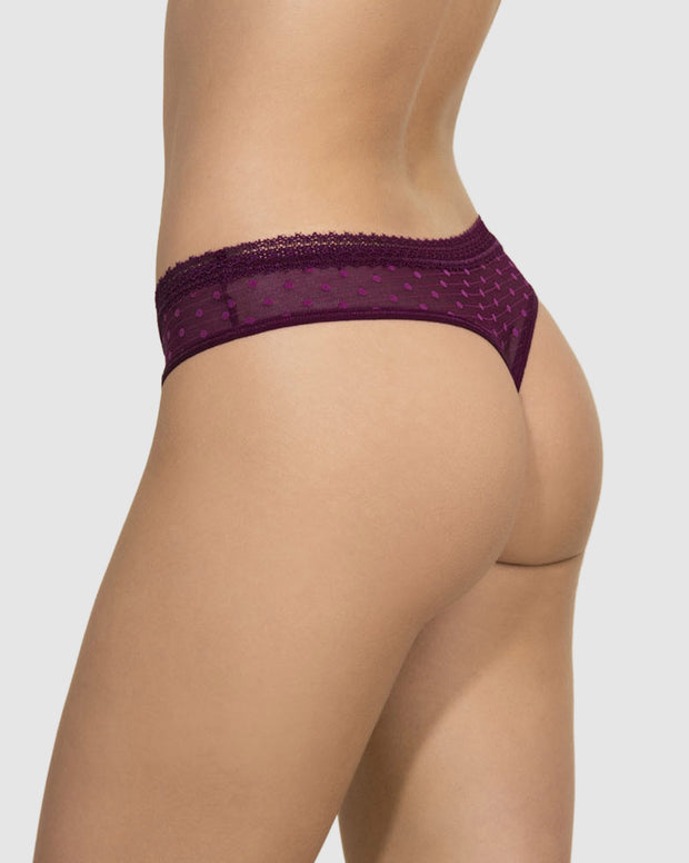 Panty tipo Tanga Brasilera en Encaje