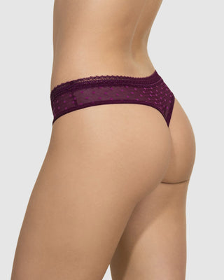 Panty tipo Tanga Brasilera en Encaje#color_326-vino-tinto-oscuro