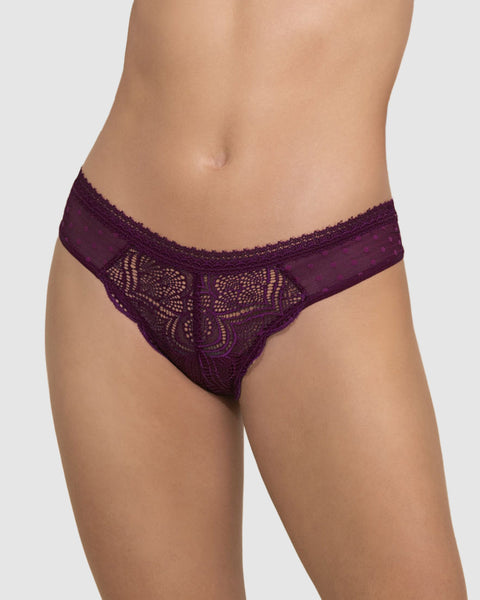 Panty tipo Tanga Brasilera en Encaje#color_326-vino-tinto-oscuro