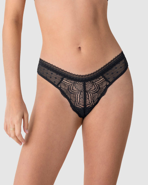 Panty tipo tanga brasilera en encaje#color_700-negro