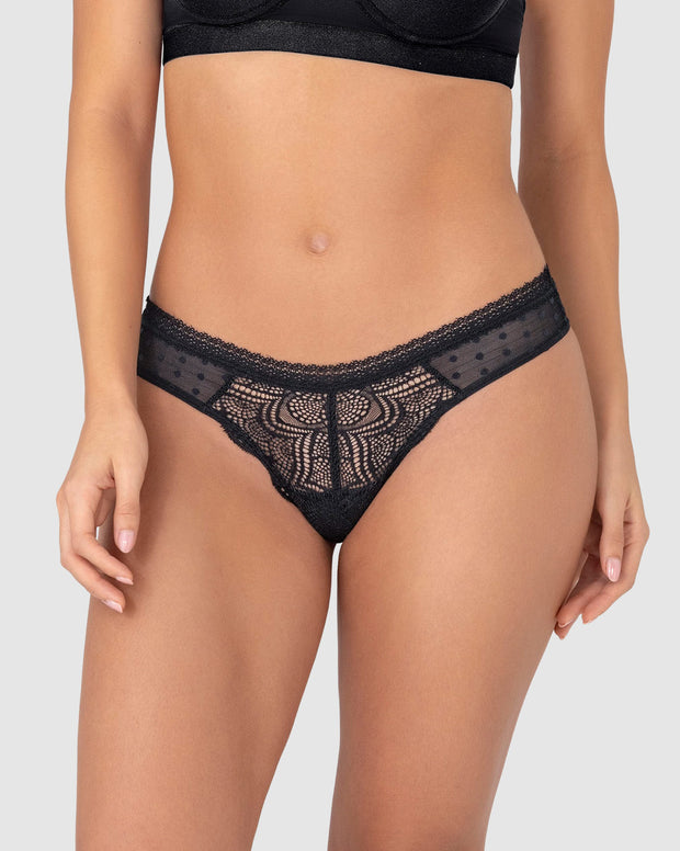 Panty tipo tanga brasilera en encaje