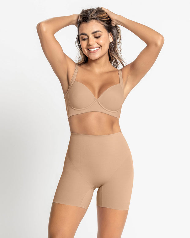 Short de control con almohadillas removibles levanta cola