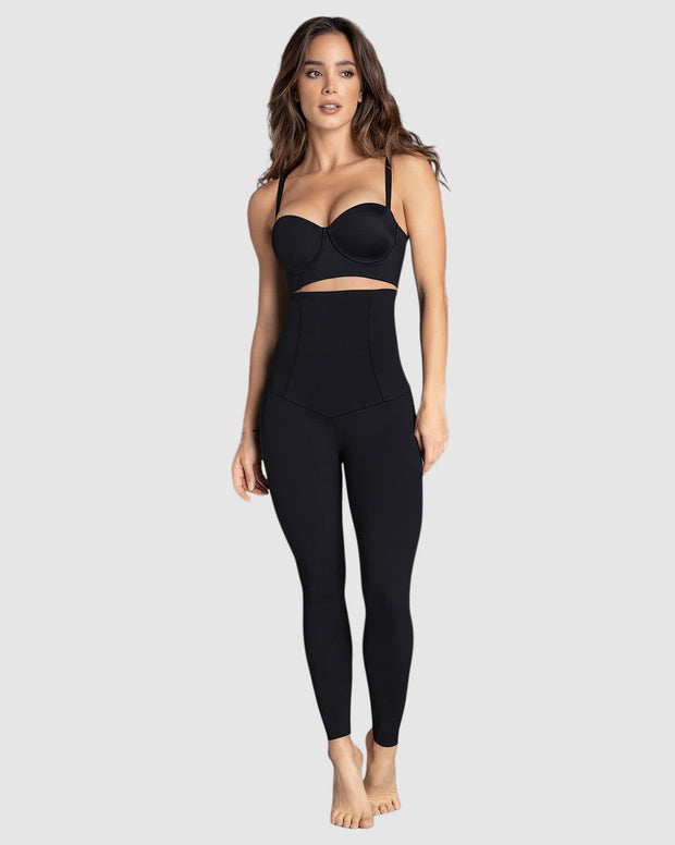Legging de tiro alto de control en abdomen y piernas