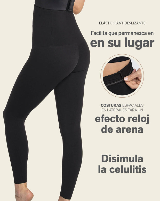 Legging de tiro alto de control en abdomen y piernas