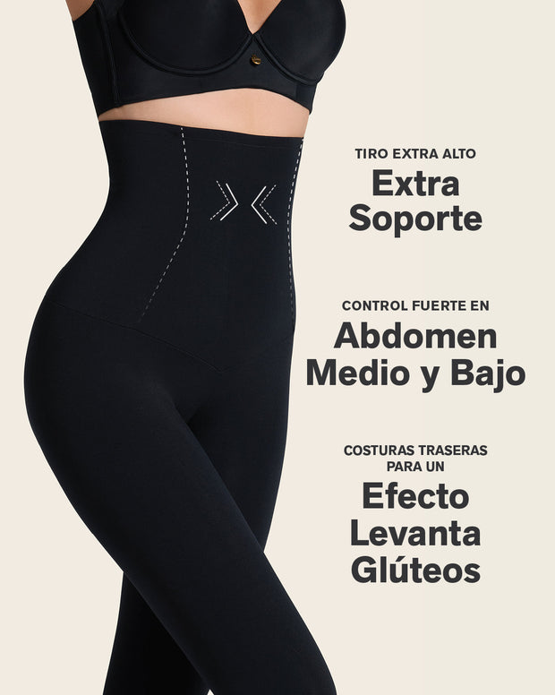 Legging de tiro alto de control en abdomen y piernas