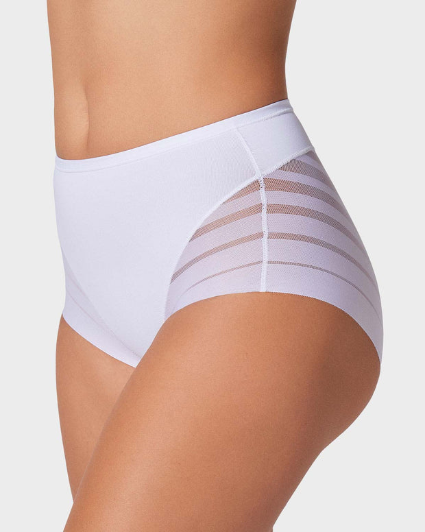 Panty faja clásico con control moderado de abdomen y bandas en tul