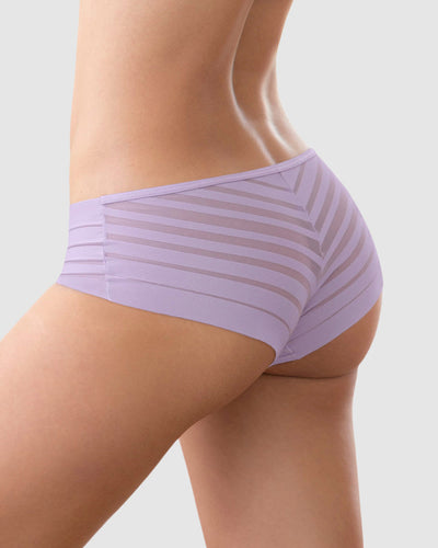 Panty hipster semidescaderado en encaje de bandas con refuerzo en algodón#color_a01-lila