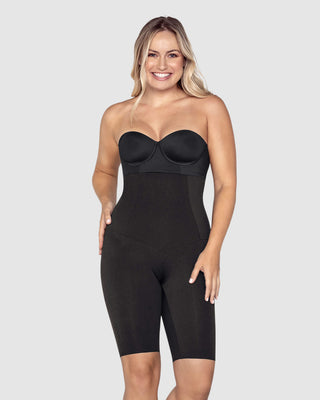 Panty faja de tiro alto con control abdomen y cintura#color_700-negro