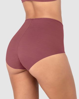 Panty clásico efecto invisible de control fuerte en abdomen#color_194-vino