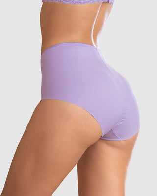 Panty clásico efecto invisible de control fuerte en abdomen#color_410-lila