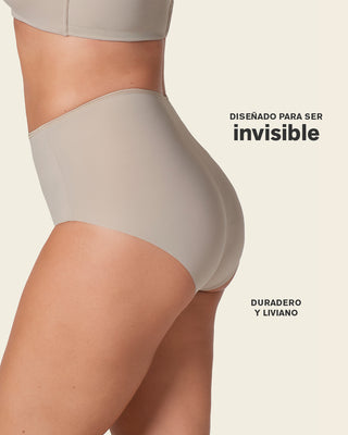 Panty clásico invisible con tela inteligente sin costuras ni elásticos#color_802-cafe-claro