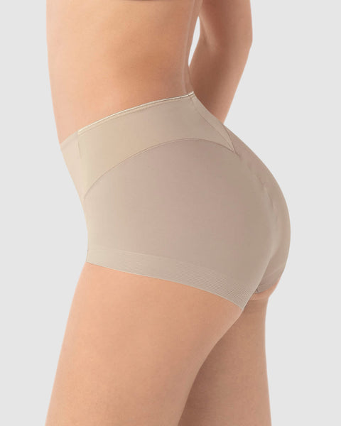 Panty clásico tiro alto de control#color_802-cafe-claro