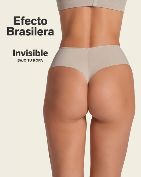 Panty faja brasilera de control fuerte tiro alto#color_802-cafe-claro